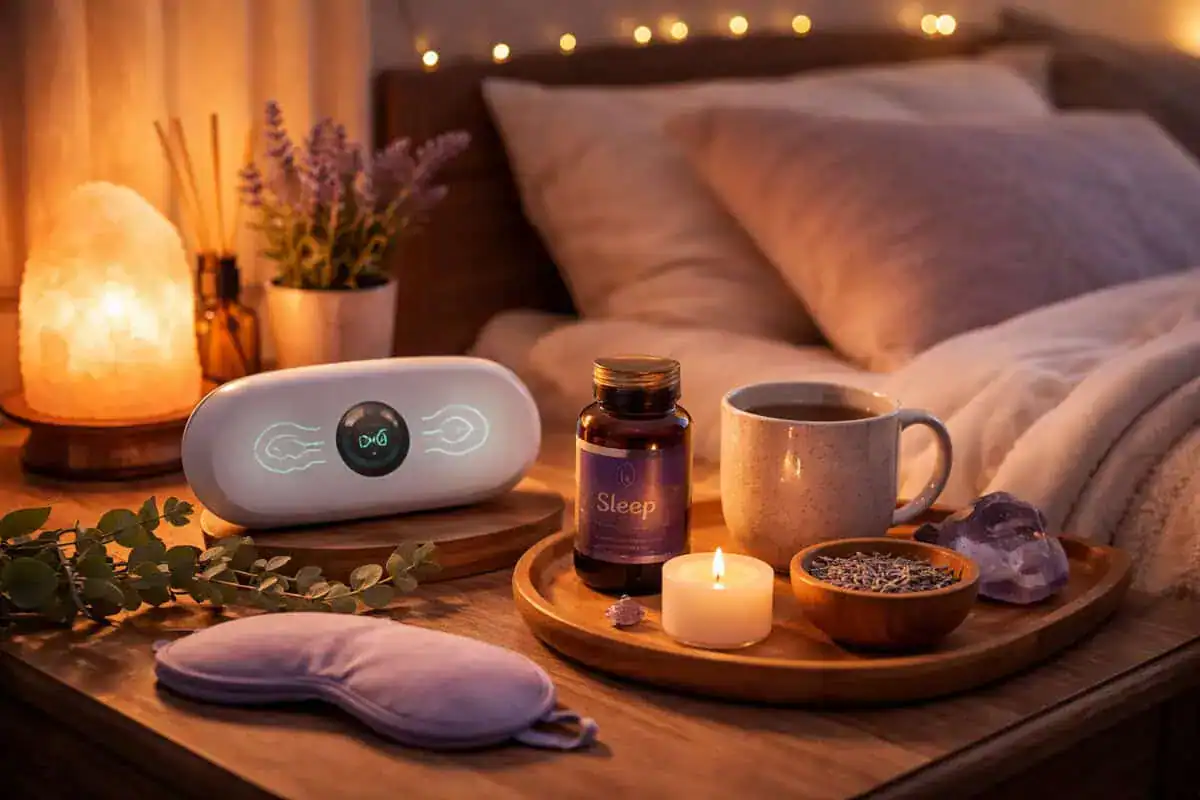 illustration representing sleep quality support concepts