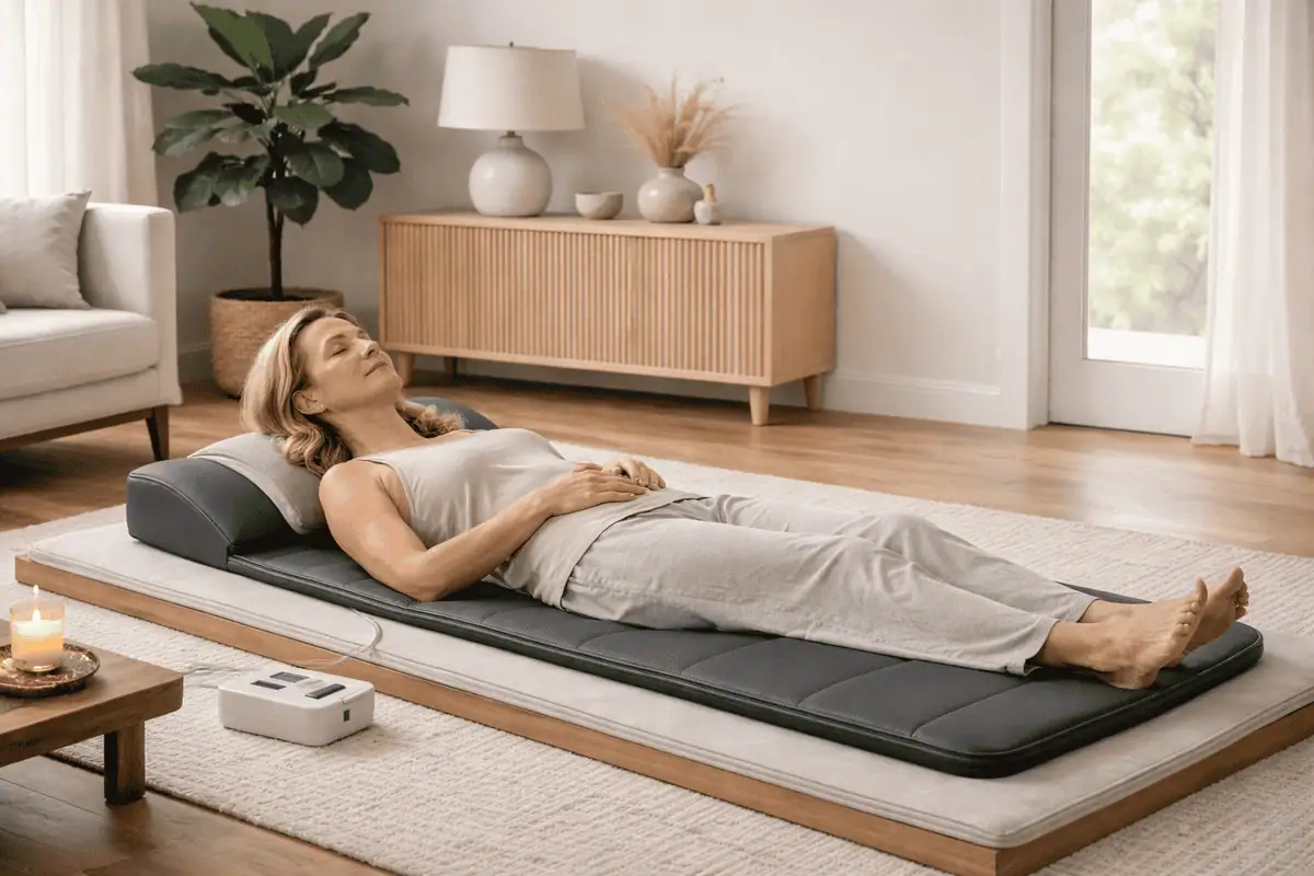 wellness environment illustrating cautious discussion of PEMF therapy during pregnancy